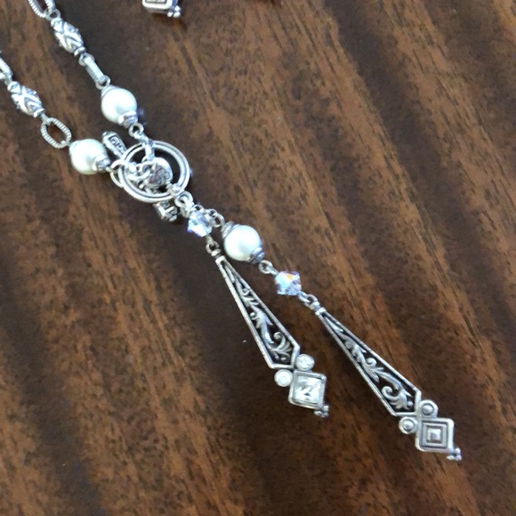 Brighton ZOE Toggle necklace and matching earrings set rare retired - Picture 4 of 13